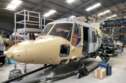 XZ678 in a hangar